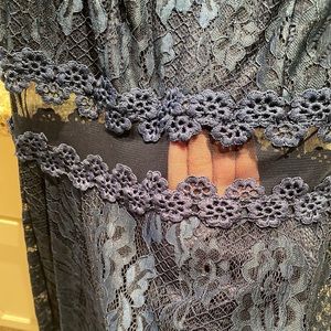 Navy blue dress with see through middle (i’m not sure where I got this from)